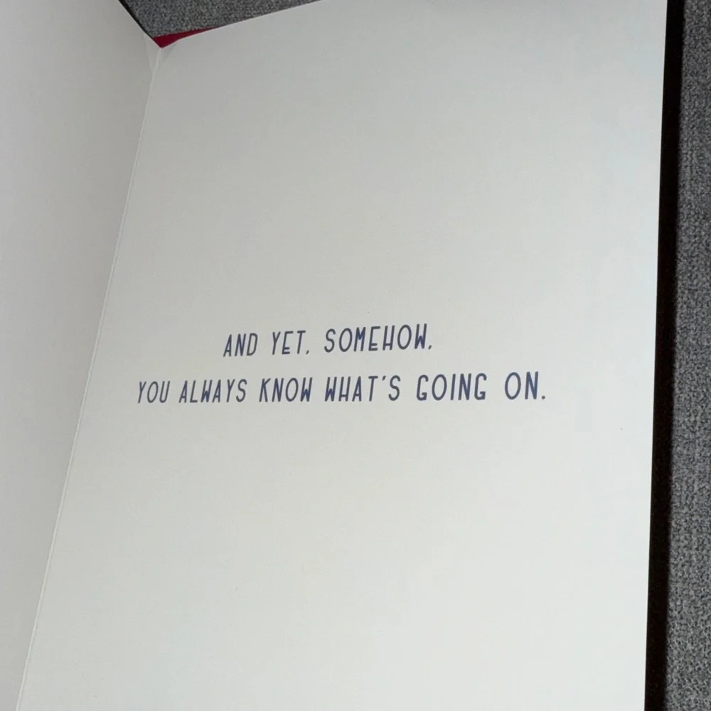 Funny Father's Day Greeting Card with Red Envelope